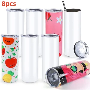 8pcs Stainless 20 OZ Sublimation Tumblers