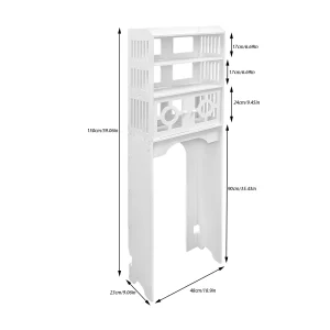 4-Tier Bathroom Floor Cabinet